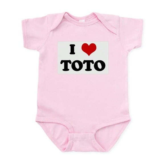 CafePress - I Love TOTO Infant Bodysuit - Baby Light Bodysuit, Size Newborn - 24 Months
