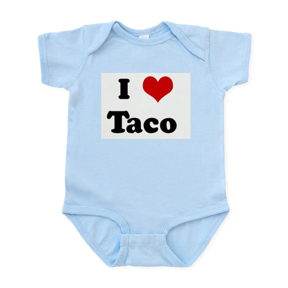 CafePress - I Love Taco Infant Bodysuit - Baby Light Bodysuit, Size Newborn - 24 Months