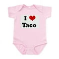 thumbnail image 1 of CafePress - I Love Taco Infant Bodysuit - Baby Light Bodysuit, Size Newborn - 24 Months, 1 of 4