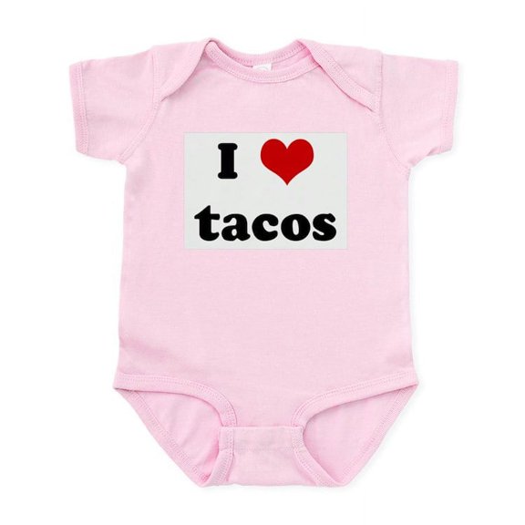 CafePress - I Love Tacos Infant Bodysuit - Baby Light Bodysuit, Size Newborn - 24 Months