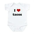 thumbnail image 1 of CafePress - I Love Tacos Infant Bodysuit - Baby Light Bodysuit, Size Newborn - 24 Months, 1 of 4