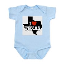 CafePress - I Love Texas Infant Creeper - Baby Light Bodysuit, Size Newborn - 24 Months