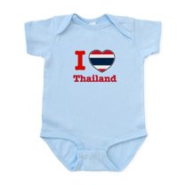 CafePress - I Love Thailand Infant Bodysuit - Baby Light Bodysuit, Size Newborn - 24 Months