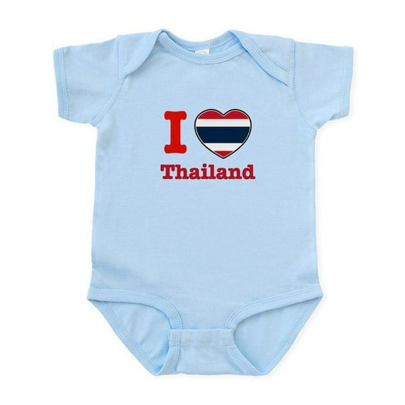 CafePress - I Love Thailand Infant Bodysuit - Baby Light Bodysuit, Size Newborn - 24 Months