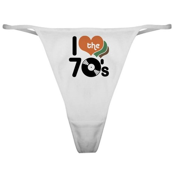 CafePress - I Love The 70'S Classic Thong - Women's Novelty Thong Panties Underwear