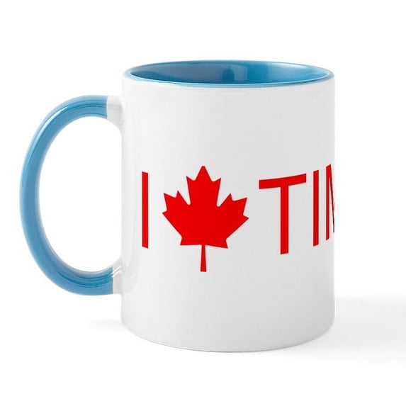 CafePress - I Love Timbits Mug - 11 oz Ceramic Mug - Novelty Coffee Tea Cup