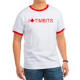 thumbnail image 1 of CafePress - I Love Timbits Ringer T - 100% Cotton Ringed T-Shirt, 1 of 4