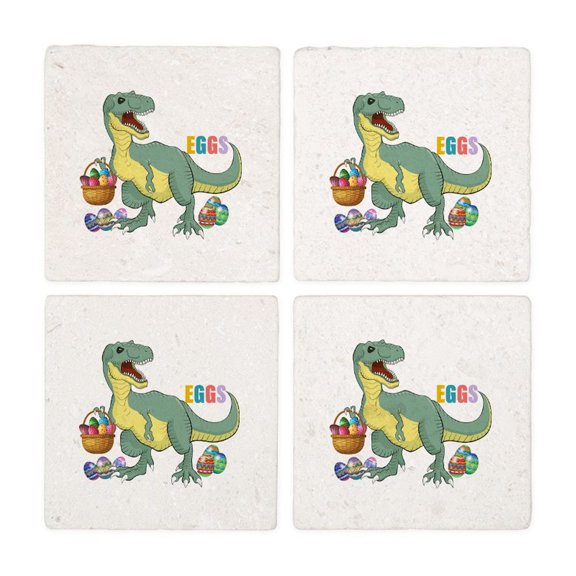 CafePress - I Love To Egg Hunt Funny Dinosaur Lov - Tile Coaster, Drink Coaster Set of 4