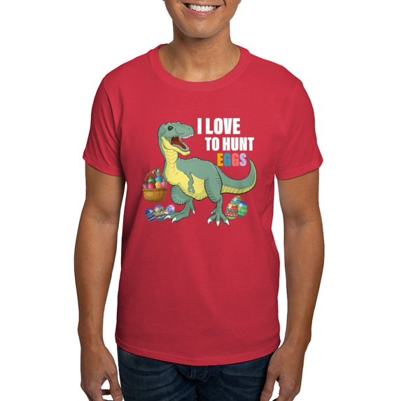 CafePress - I Love To Egg Hunt Funny Dinosaur Lover Ea T Shirt - Men's Classic Graphic Cotton T-Shirt