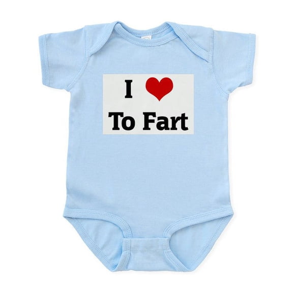CafePress - I Love To Fart Infant Bodysuit - Baby Light Bodysuit, Size Newborn - 24 Months