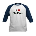 thumbnail image 1 of CafePress - I Love To Fart Kids Baseball Jersey - Kids Cotton Baseball Jersey, 3/4 Sleeve Shirt, 1 of 4
