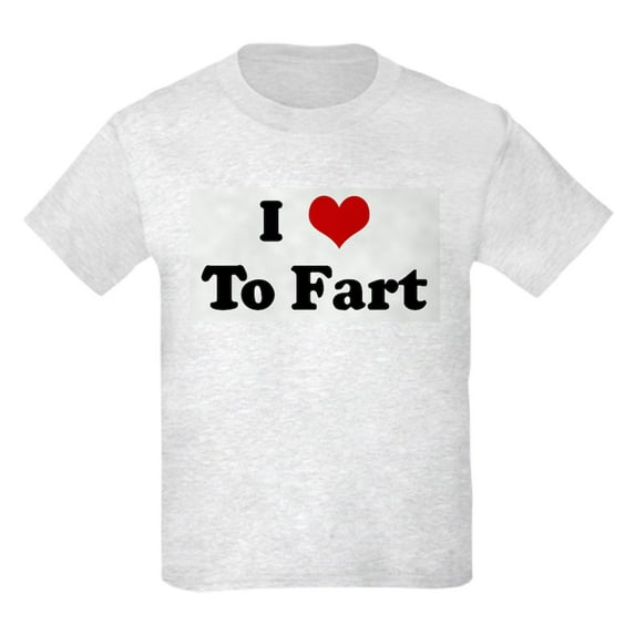 CafePress - I Love To Fart Kids Light T Shirt - Light T-Shirt Kids XS-XL
