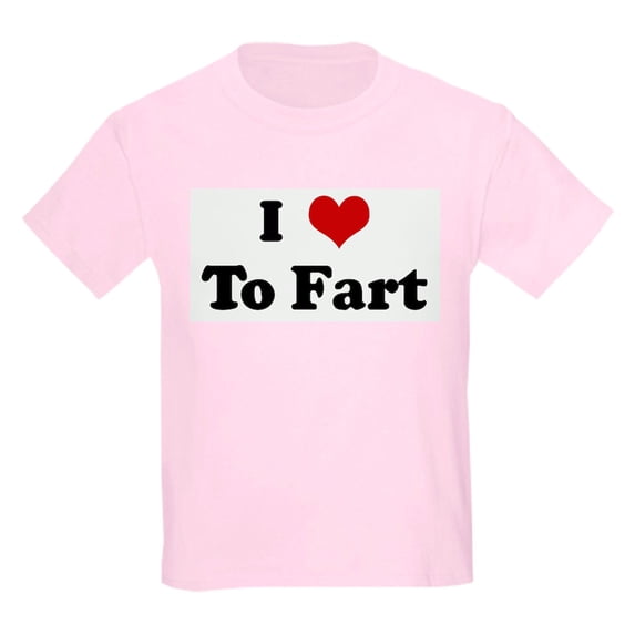 CafePress - I Love To Fart Kids Light T Shirt - Light T-Shirt Kids XS-XL