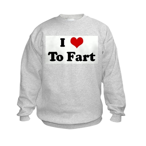CafePress - I Love To Fart Kids Sweatshirt - Kids Sweatshirt, Youth Crew Neck Sweatshirt