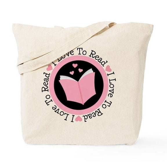 CafePress - I Love To Read Books Tote Bag - Unisex Canvas Tote Bag, Beige, 1-Piece