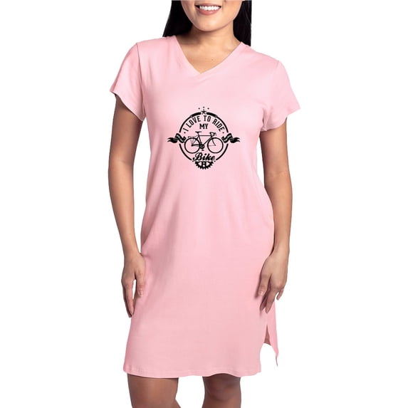 CafePress - I Love To Ride My Bike - Women's Nightshirt