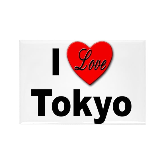 CafePress - I Love Tokyo - Rectangle Magnet, 2"x3" Refrigerator Magnet