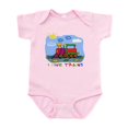 thumbnail image 1 of CafePress - I Love Trains Infant Bodysuit - Baby Light Bodysuit, Size Newborn - 24 Months, 1 of 4