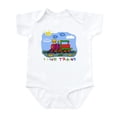thumbnail image 1 of CafePress - I Love Trains Infant Bodysuit - Baby Light Bodysuit, Size Newborn - 24 Months, 1 of 4