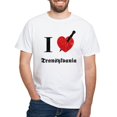thumbnail image 1 of CafePress - I Love Transylvania (Eroded) T Shirt - Men's White Classic Cotton T-Shirts, 1 of 4