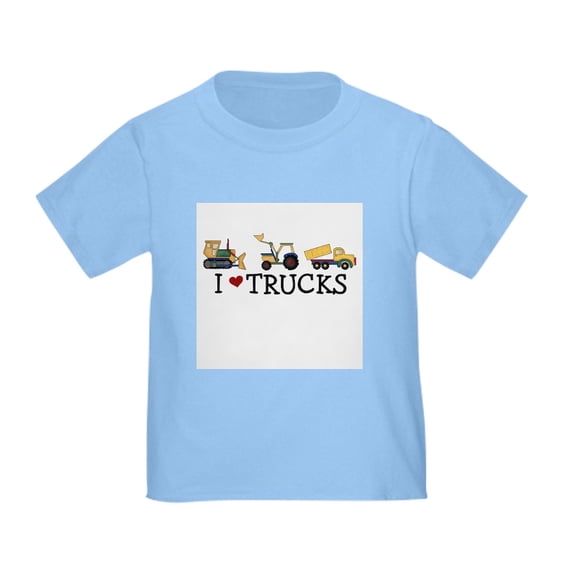 CafePress - I Love Trucks Toddler T Shirt - Cute Toddler T-Shirt, 100% Cotton