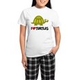 thumbnail image 1 of CafePress - I Love Turtles Women's Light Pajamas - Women's Short Sleeve Print T-Shirt and Pants Light Cotton Pajama Set, 1 of 7