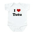 thumbnail image 1 of CafePress - I Love Tutu Infant Bodysuit - Baby Light Bodysuit, Size Newborn - 24 Months, 1 of 4