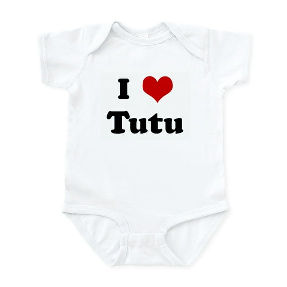 CafePress - I Love Tutu Infant Bodysuit - Baby Light Bodysuit, Size Newborn - 24 Months