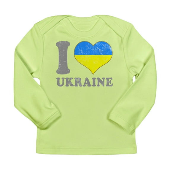CafePress - I Love Ukraine Native Ukrainia Long Sleeve T Shirt - Long Sleeve Infant T-Shirt