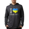 thumbnail image 1 of CafePress - I Love Ukraine Native Ukrainia Long Sleeve T Shirt - Mens Hooded Shirt, 1 of 3