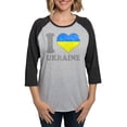 thumbnail image 1 of CafePress - I Love Ukraine Native Ukrainia Long Sleeve T Shirt - Womens Baseball Tee, 1 of 4