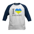 thumbnail image 1 of CafePress - I Love Ukraine Native Ukrainian Fl Baseball Jersey - Kids Cotton Baseball Jersey, 3/4 Sleeve Shirt, 1 of 4