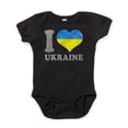 thumbnail image 1 of CafePress - I Love Ukraine Native Ukrainian Flag Body Suit - Cute Infant Bodysuit Baby Romper - Size Newborn - 24 Months, 1 of 3