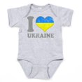 thumbnail image 1 of CafePress - I Love Ukraine Native Ukrainian Flag Body Suit - Cute Infant Bodysuit Baby Romper - Size Newborn - 24 Months, 1 of 3