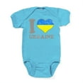 thumbnail image 1 of CafePress - I Love Ukraine Native Ukrainian Flag Body Suit - Cute Infant Bodysuit Baby Romper - Size Newborn - 24 Months, 1 of 3