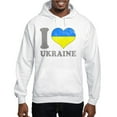 thumbnail image 1 of CafePress - I Love Ukraine Native Ukrainian Flag Sweatshirt - Pullover Hoodie, Hooded Sweatshirt, 1 of 4