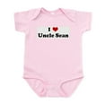 thumbnail image 1 of CafePress - I Love Uncle Sean Infant Bodysuit - Baby Light Bodysuit, Size Newborn - 24 Months, 1 of 4