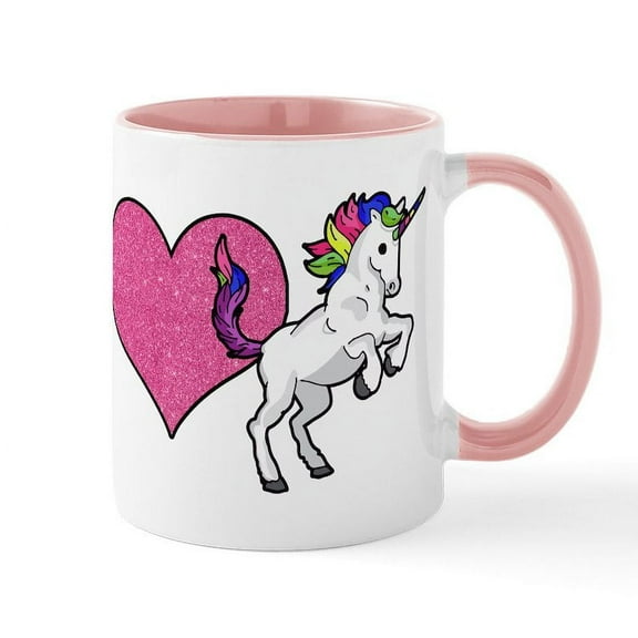 CafePress - I Love Unicorns - 11 oz Ceramic Mug - Novelty Coffee Tea Cup