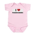 thumbnail image 1 of CafePress - I Love Wakeboarding Infant Creeper - Baby Light Bodysuit, Size Newborn - 24 Months, 1 of 4