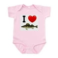 thumbnail image 1 of CafePress - I Love Walleye Infant Bodysuit - Baby Light Bodysuit, Size Newborn - 24 Months, 1 of 4