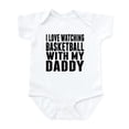 thumbnail image 1 of CafePress - I Love Watching Basketball With My Daddy Body Suit - Baby Light Bodysuit, Size Newborn - 24 Months, 1 of 4