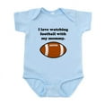 thumbnail image 1 of CafePress - I Love Watching Football With My Mommy Body Suit - Baby Light Bodysuit, Size Newborn - 24 Months, 1 of 4