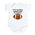 thumbnail image 1 of CafePress - I Love Watching Football With My Mommy Body Suit - Baby Light Bodysuit, Size Newborn - 24 Months, 1 of 4