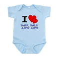 thumbnail image 1 of CafePress - I Love Yia Yia Infant Bodysuit - Baby Light Bodysuit, Size Newborn - 24 Months, 1 of 4