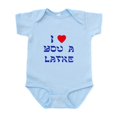 thumbnail image 1 of CafePress - I Love You A Latke Infant Bodysuit - Baby Light Bodysuit, Size Newborn - 24 Months, 1 of 4