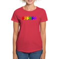thumbnail image 1 of CafePress - I Love You Colorful Women's Dark T Shirt - Women's Traditional Fit Dark T-Shirt, 1 of 4
