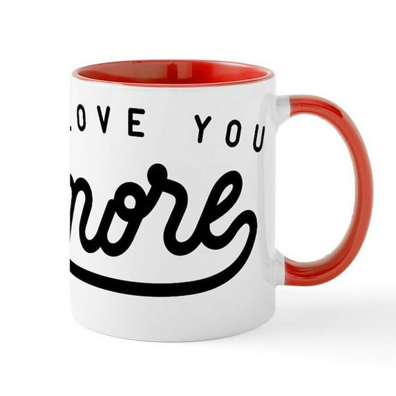CafePress - I Love You More Mug - 11 oz Ceramic Mug - Novelty Coffee Tea Cup