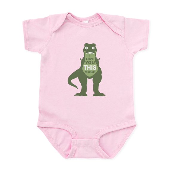 CafePress - I Love You This Much Body Suit - Baby Light Bodysuit, Size Newborn - 24 Months