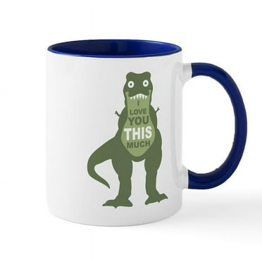 CafePress - I Love You This Much Mugs - 11 oz Ceramic Mug - Novelty Coffee Tea Cup