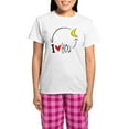 thumbnail image 1 of CafePress - I Love You To The Moon And Back Pajamas - Women's Short Sleeve Print T-Shirt and Pants Light Cotton Pajama Set, 1 of 7